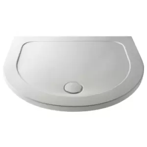 Hudson Reed D Shape Shower Tray 1050mm - White