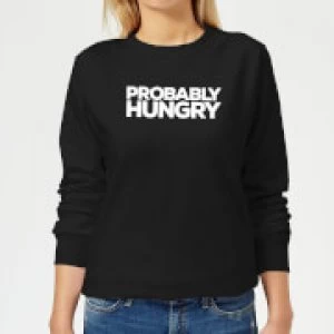 image of Probably Hungry Womens Sweatshirt - Black - 3XL - Black