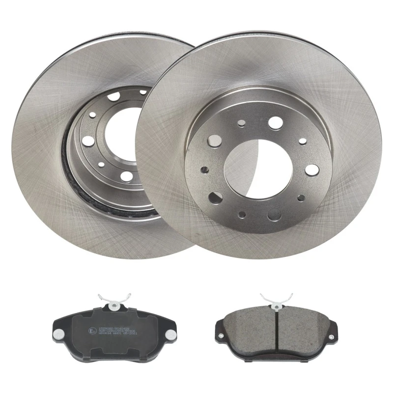 Image of RIDEX 3405B2087 Brake disc and pads set Front Axle, Brake Disc Type: internally vented Brake Set,disc brakes (3405)