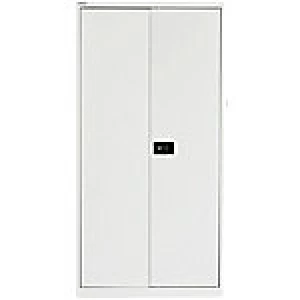 image of Bisley Regular Door Cupboard Economy White 914 x 400 x 1,806 mm