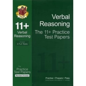 Image of 11+ Verbal Reasoning Practice Test Papers: Standard Answers (for GL & Other Test Providers) by CGP Books (Paperback,...
