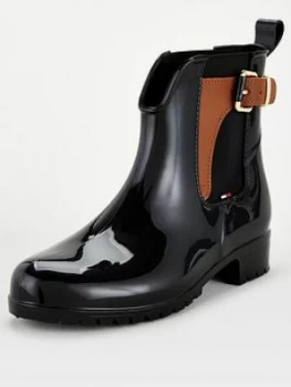 Image of Tommy Hilfiger Oxley Boots - Black, Size 37, Women