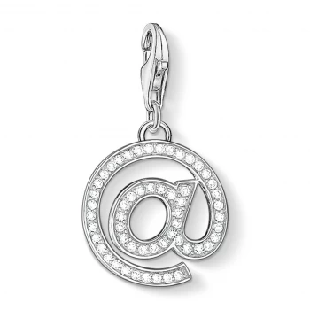 THOMAS SABO Silver Pave @ Symbol Charm 1253-051-14