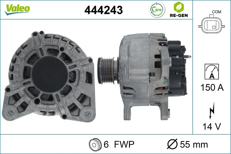 Image of Alternator VALEO 444243
