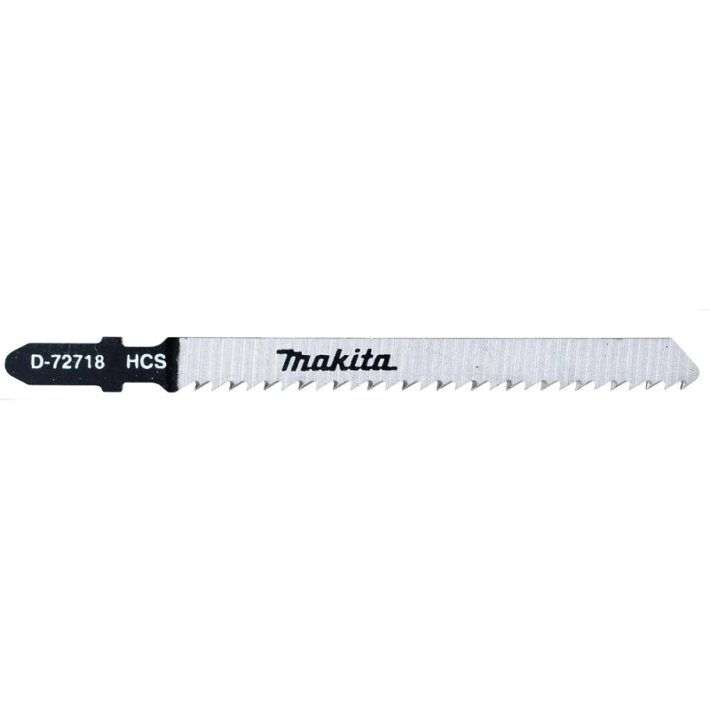 Image of Makita D-72718 Wood Cutting T Shank Jigsaw Blades Pack of 5 D-72718