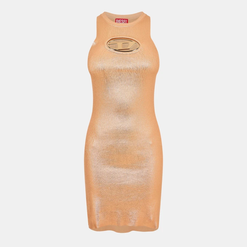 Image of Diesel Womens Knitted Jumper Dress Cafe Creme female 8