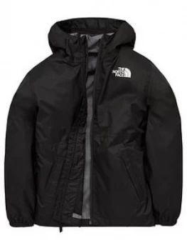 Image of Boys, The North Face Unisex Youth Zipline Rain Jacket - Black Size M 10-12 Years