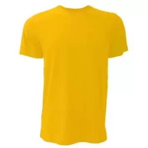 Image of Canvas Unisex Jersey Crew Neck T-Shirt / Mens Short Sleeve T-Shirt (L) (Gold)