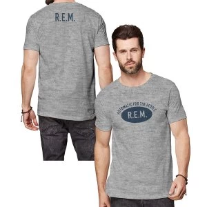 Image of R.E.M. - Automatic Unisex Large T-Shirt - Grey
