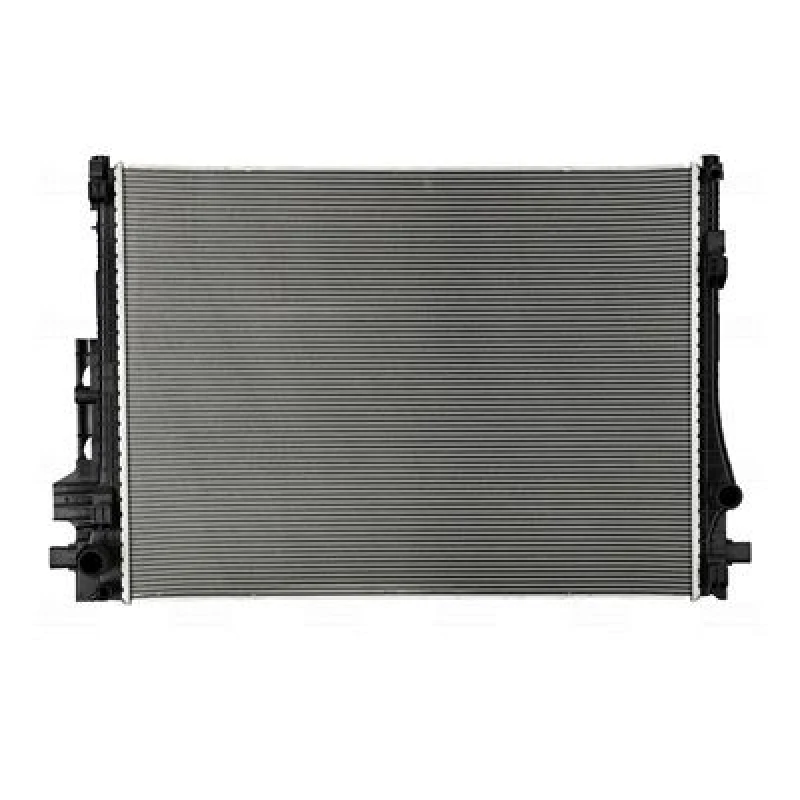 Image of NISSENS 607457 Engine radiator Aluminium, Brazed cooling fins, without expansion tank, without gasket/seal Radiator,engine cooling (470)