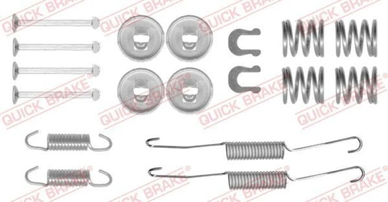 Image of QUICK BRAKE Brake shoe fitting kit QUICK BRAKE 105-0778