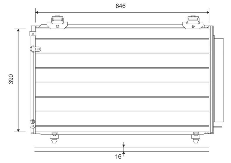 Image of Air conditioning condenser VALEO 814211
