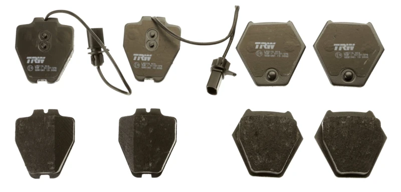 Image of TRW GDB1381 Brake pad set incl. wear warning contact Brake Pad Set,disc brake (402)