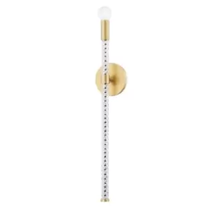 Image of Pippin 1 Light Wall Sconce Brass, 2700K