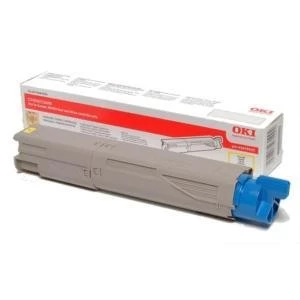 image of Original Oki 43459405 Yellow Laser Toner Ink Cartridge