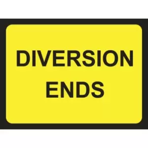 Image of 1050 X 750MM Temporary Sign - Diversion Ends