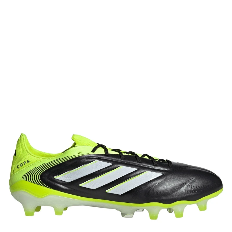 Image of adidas Copa Pure III Elite Adults Firm Ground Football Boots Black/Lemon male 8.5 (42.7)
