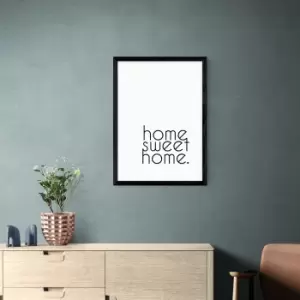 Image of East End Prints Home Sweet Home Framed Print Black