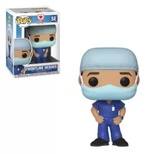 image of Pop! Heroes Front Line Worker Male 1 Pop! Vinyl Figure