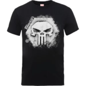 Image of Marvel The Punisher Skull Badge Mens Black T-Shirt - L - Black