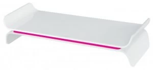 image of Leitz Ergo WOW Adjustable Monitor Stand Pink