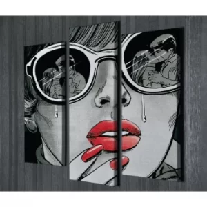 Image of UC59 Multicolor Decorative Canvas Painting (3 Pieces)
