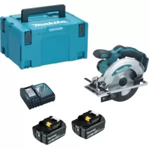 Image of Makita DSS610 18v Cordless LXT Circular Saw 165mm 2 x 5ah Li-ion Charger Case