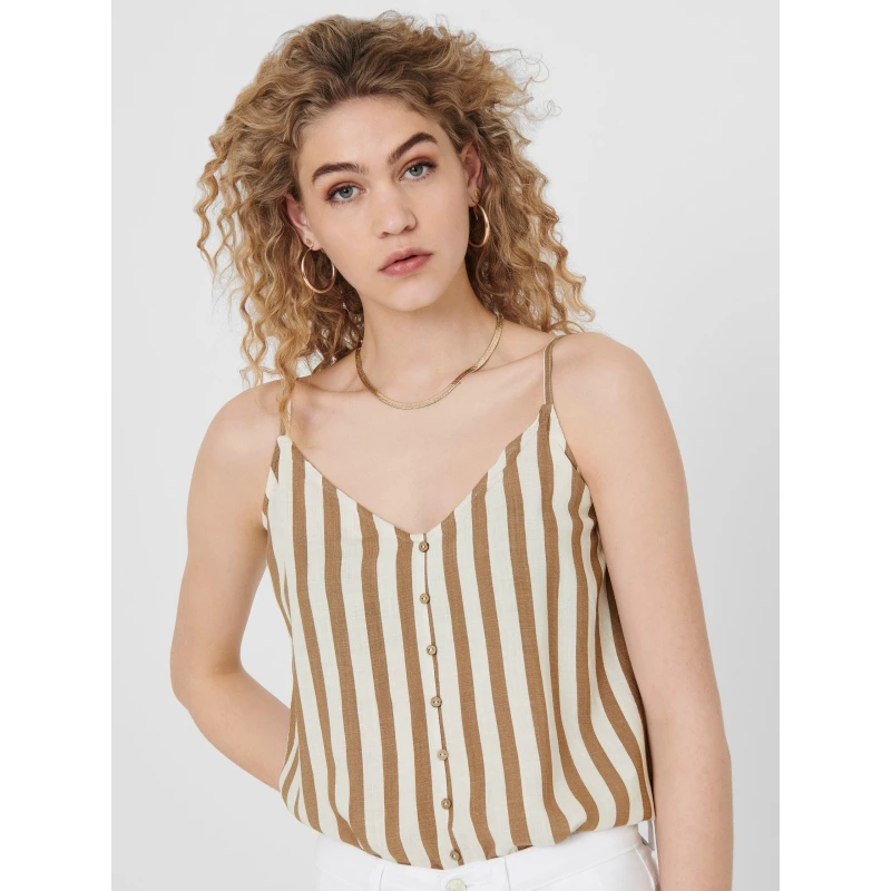 Image of Only Astrid Cami Top Womens - Beige Beige 8