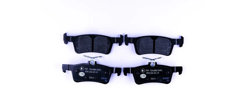 Image of HELLA Brake pad set HELLA 8DB 355 021-311