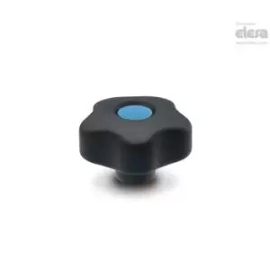 Image of ELESA Lobe knob-VCT.53 B-M10-Soft-C17 Green