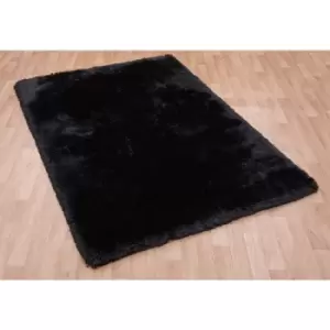 Image of Plush Black 200cm x 300cm Rectangle