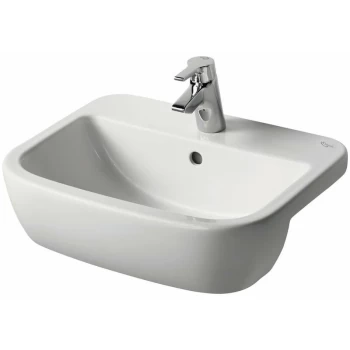 Image of Tempo Semi Countertop Washbasin 550mm Wide 1 Tap Hole - Ideal Standard