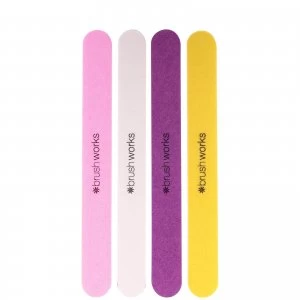 image of brushworks Coloured Emery Boards (Set of 4)