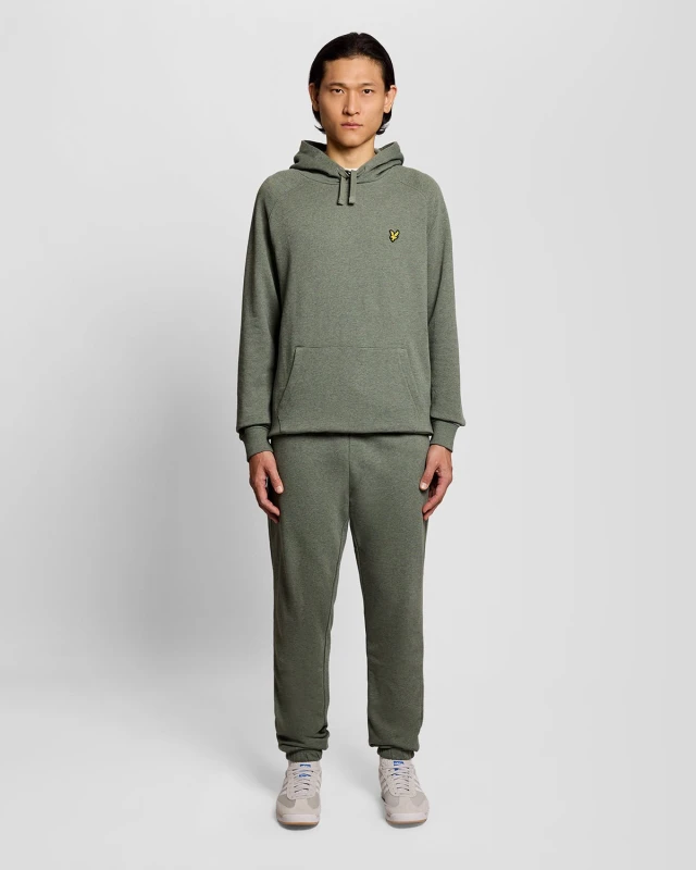 Image of Lyle & Scott Mens Cotton Marl Joggers in Green