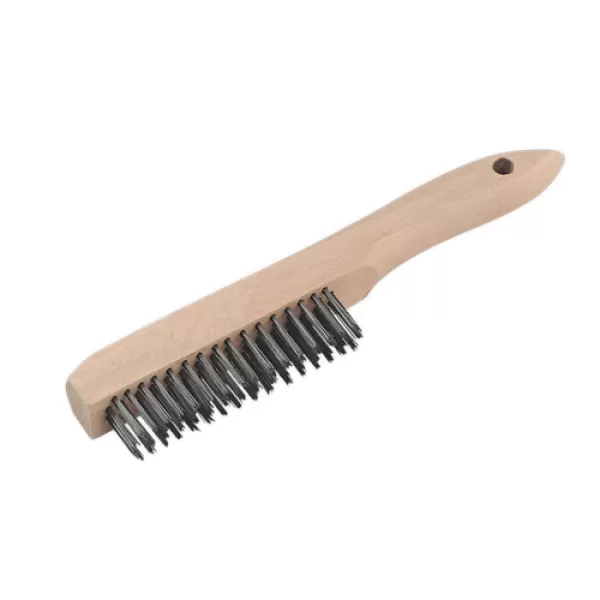 Image of Sealey WB02 Engineers Wire Brush with Steel Fill 260mm