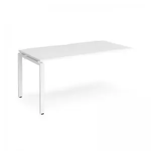 Image of Adapt add on unit single 1600mm x 800mm - white frame and white top