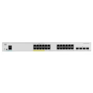 image of Cisco Catalyst C1000-24P-4G-L network switch Managed L2 Gigabit Ethernet (10/100/1000) Gray Power over Ethernet (PoE)