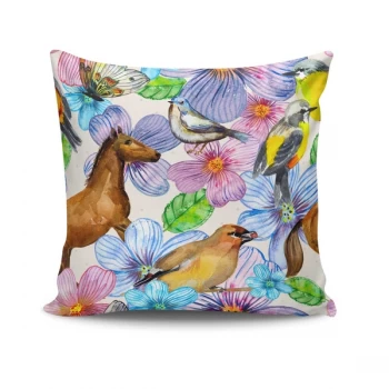Image of NKRLNT-027 - No Filling Multicolor Cushion Cover