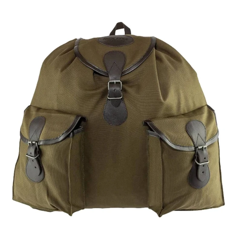 Image of Jack Pyke Mens Roe Leather Strap Backpack in Green Green Male