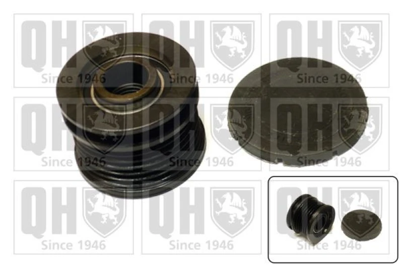 Image of QUINTON HAZELL Alternator clutch pulley QUINTON HAZELL QTR101