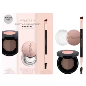 image of Anastasia Beverly Hills Fluffy and Fuller Looking Brow Kit (Various Shades) - Ebony