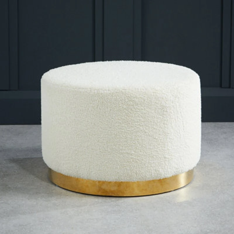 Image of LPD FURNITURE Lara Pouffe Ted Fabric Large LARATEDLGE