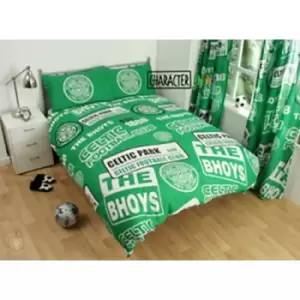 Image of Celtic Patch Duvet Set (Double) (Green)