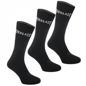 image of Everlast 3 Pack Crew Socks - Black