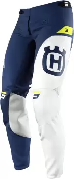 image of Shot Aerolite Husqvarna Limited Edition Motocross Pants, white-blue-yellow, Size 28, white-blue-yellow, Size 28