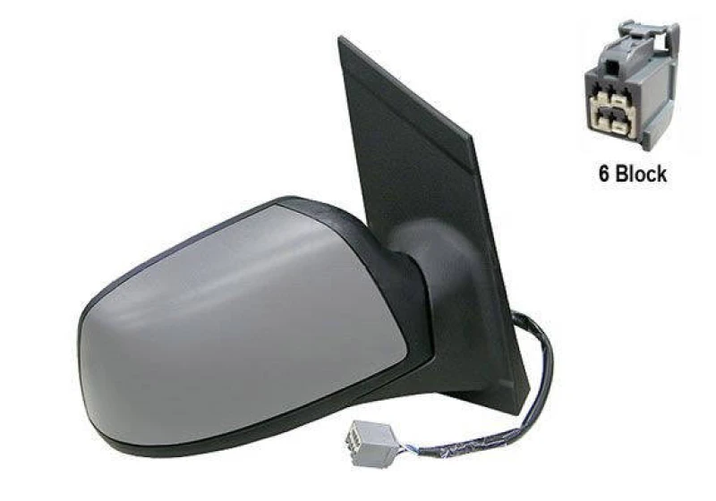Image of ALKAR 6124400 Wing mirror Right, Electric, Convex, primed Outside Mirror (50)