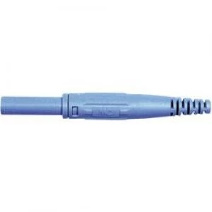 Image of Jack socket Socket straight Pin diameter 4mm Blue Staeubli