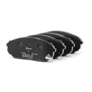 Image of BREMBO Brake pad set KIA P 30 019 581013ED00,581013ED01,581013ED02 581013EE00,581013EE01