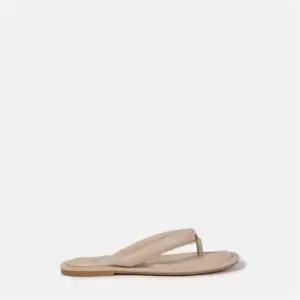 image of Missguided Padded Flip Flops - White