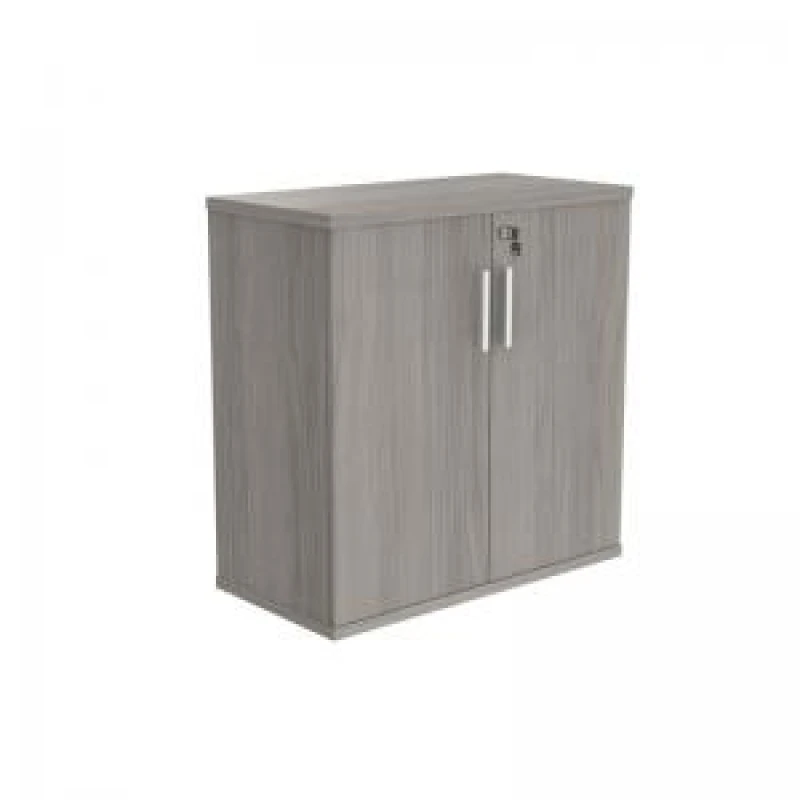 Image of Astin 2 Door Cupboard Lockable 800x400x816mm Alaskan Grey Oak KF824046